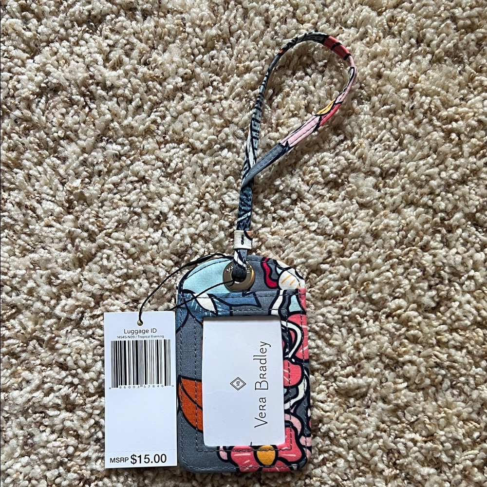 BNWT Vera Bradley Luggage ID Tag - Tropical Evening